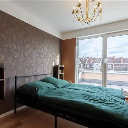 Designer Penthouse In St Johannes, Toller Ausblick Ueber Den Daechern Nuernbergs Apartmán Norimberk