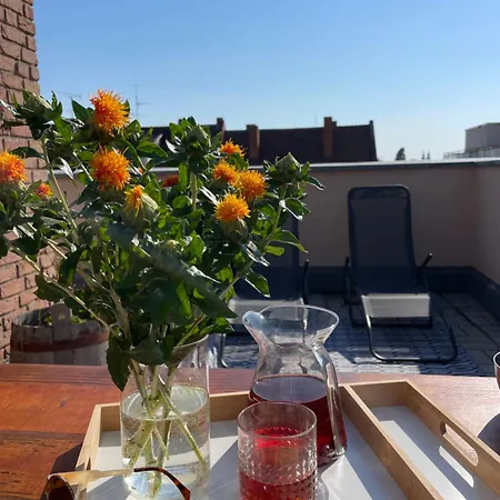 Apartmán Designer Penthouse In St Johannes, Toller Ausblick Ueber Den Daechern Nuernbergs