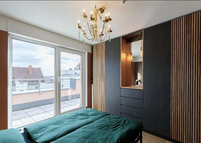 Designer Penthouse In St Johannes, Toller Ausblick Ueber Den Daechern Nuernbergs