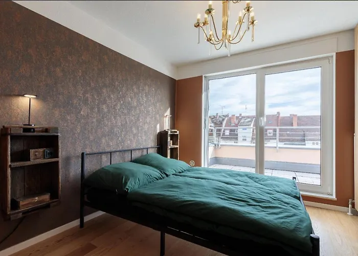 Designer Penthouse In St Johannes, Toller Ausblick Ueber Den Daechern Nuernbergs شقة نورنبيرغ